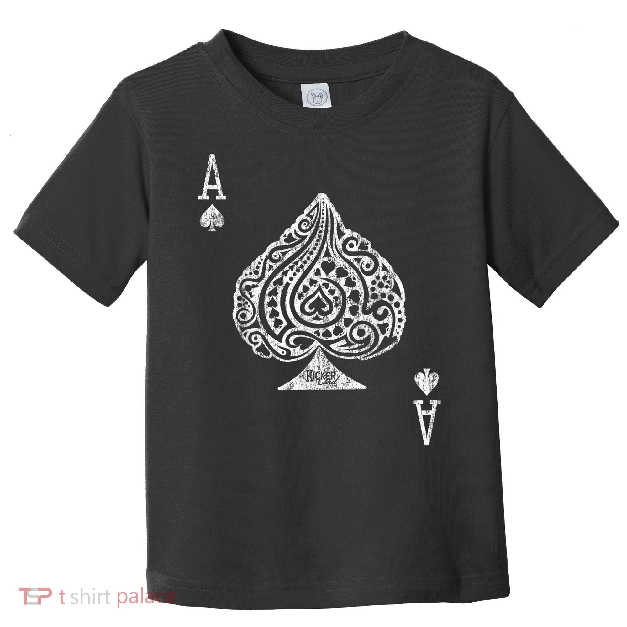 Ace Of Spades Texas Hold'em Poker Playing Card Toddler T-Shirt