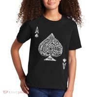 Ace Of Spades Texas Hold'em Poker Playing Card Kids T-Shirt thumb 2