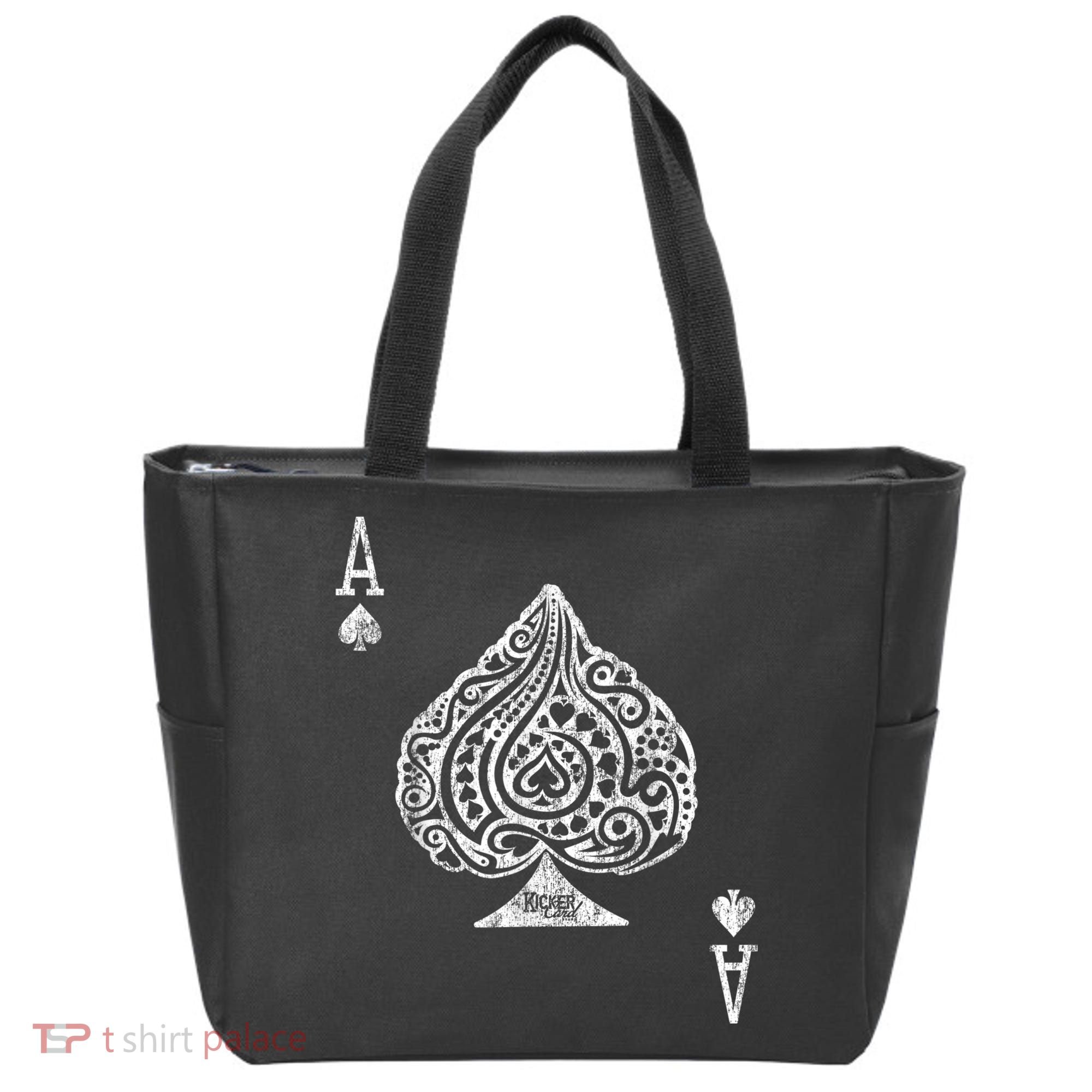 Ace Of Spades Texas Hold'em Poker Playing Card Tote Bag