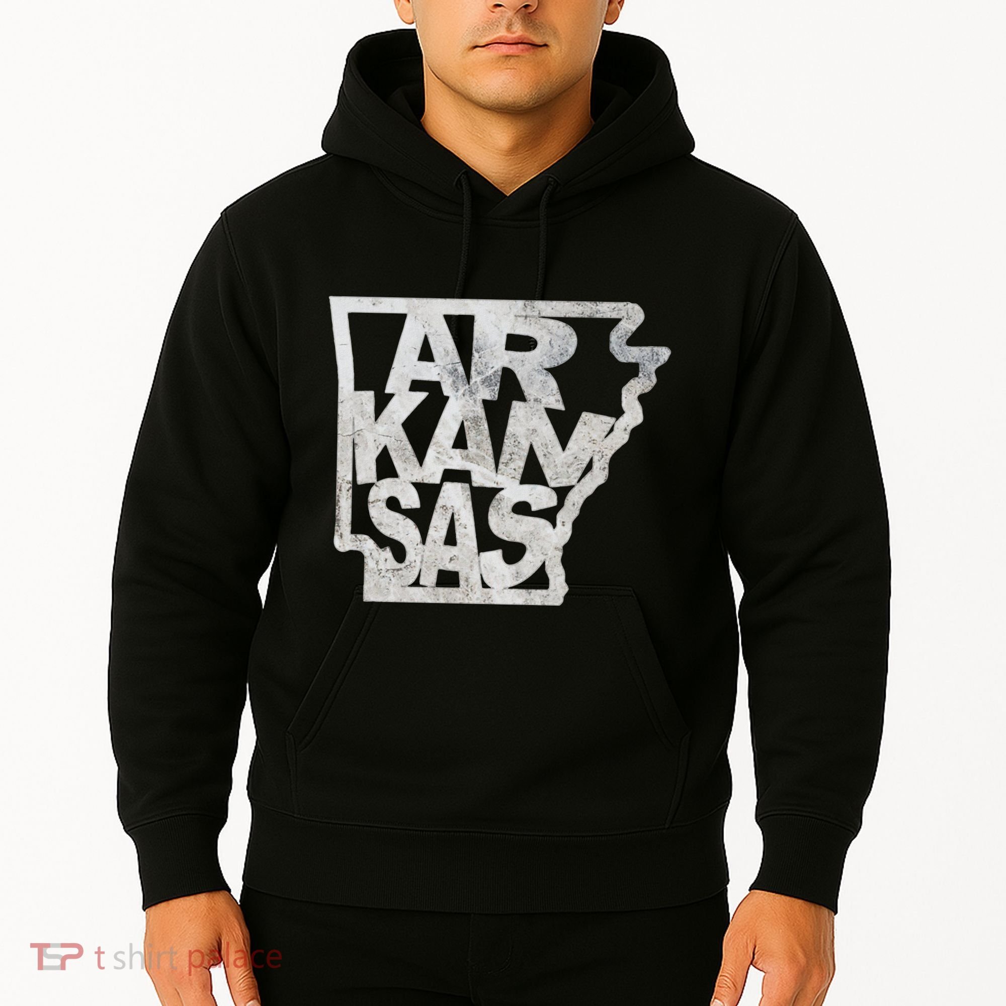 Arkansas Outline State Hoodie