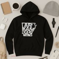 Arkansas Outline State Hoodie thumb 3