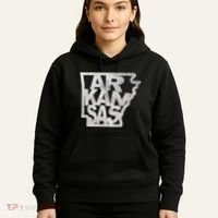 Arkansas Outline State Hoodie thumb 5