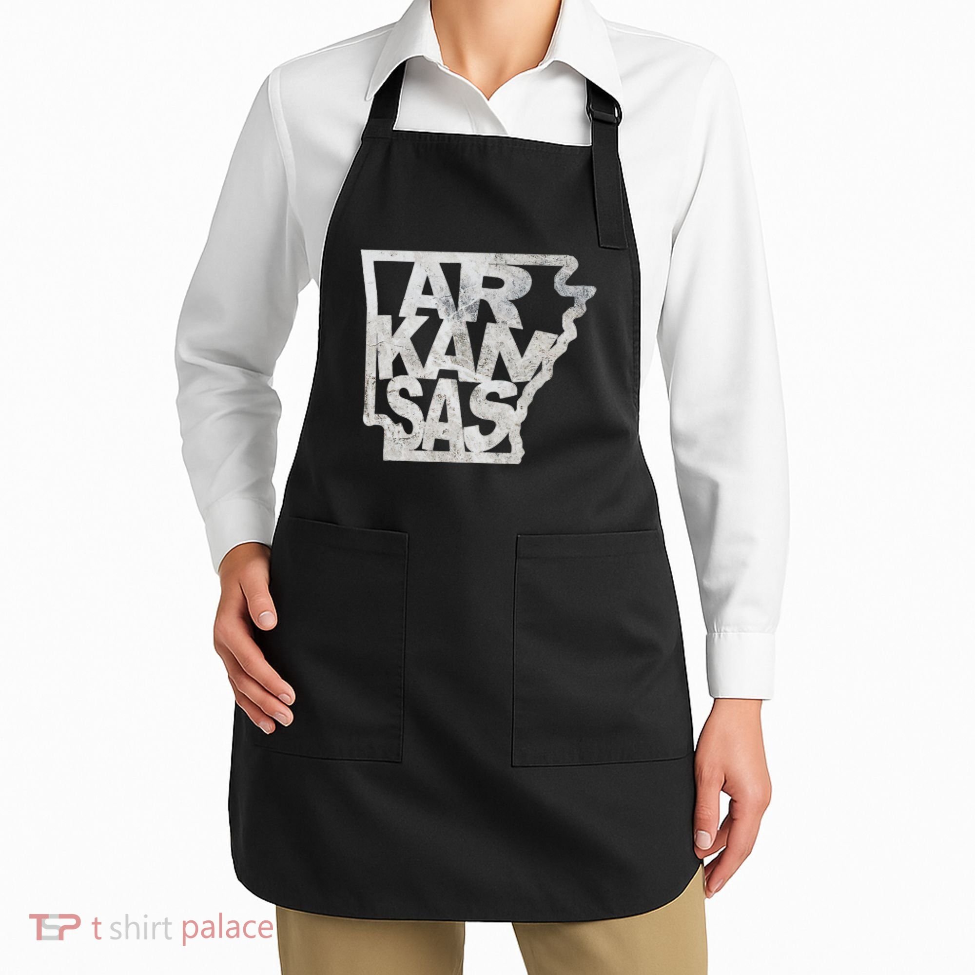 Arkansas Outline State Apron