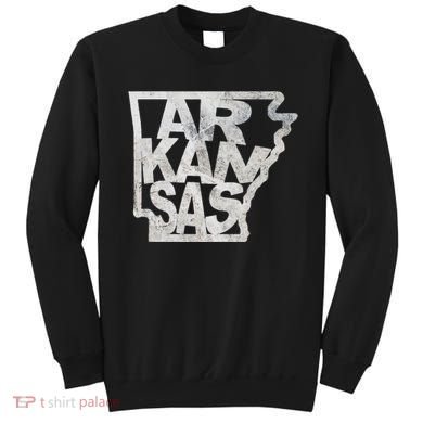 Arkansas Outline State Sweatshirt
