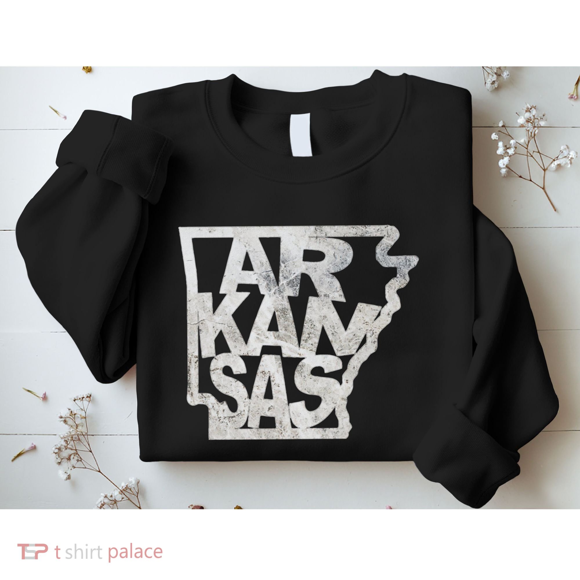 Arkansas Outline State Sweatshirt