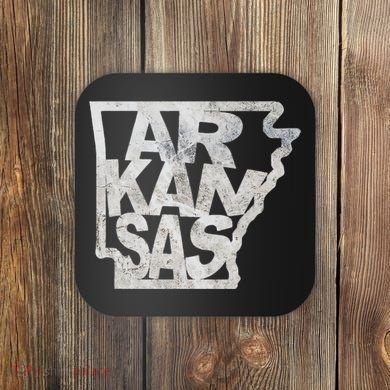Arkansas Outline State Coaster