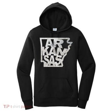 Arkansas Outline State Women's Hoodie