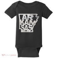 Arkansas Outline State Baby Bodysuit thumb 0