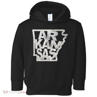 Arkansas Outline State Toddler Hoodie