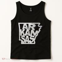 Arkansas Outline State Tank Top thumb 2