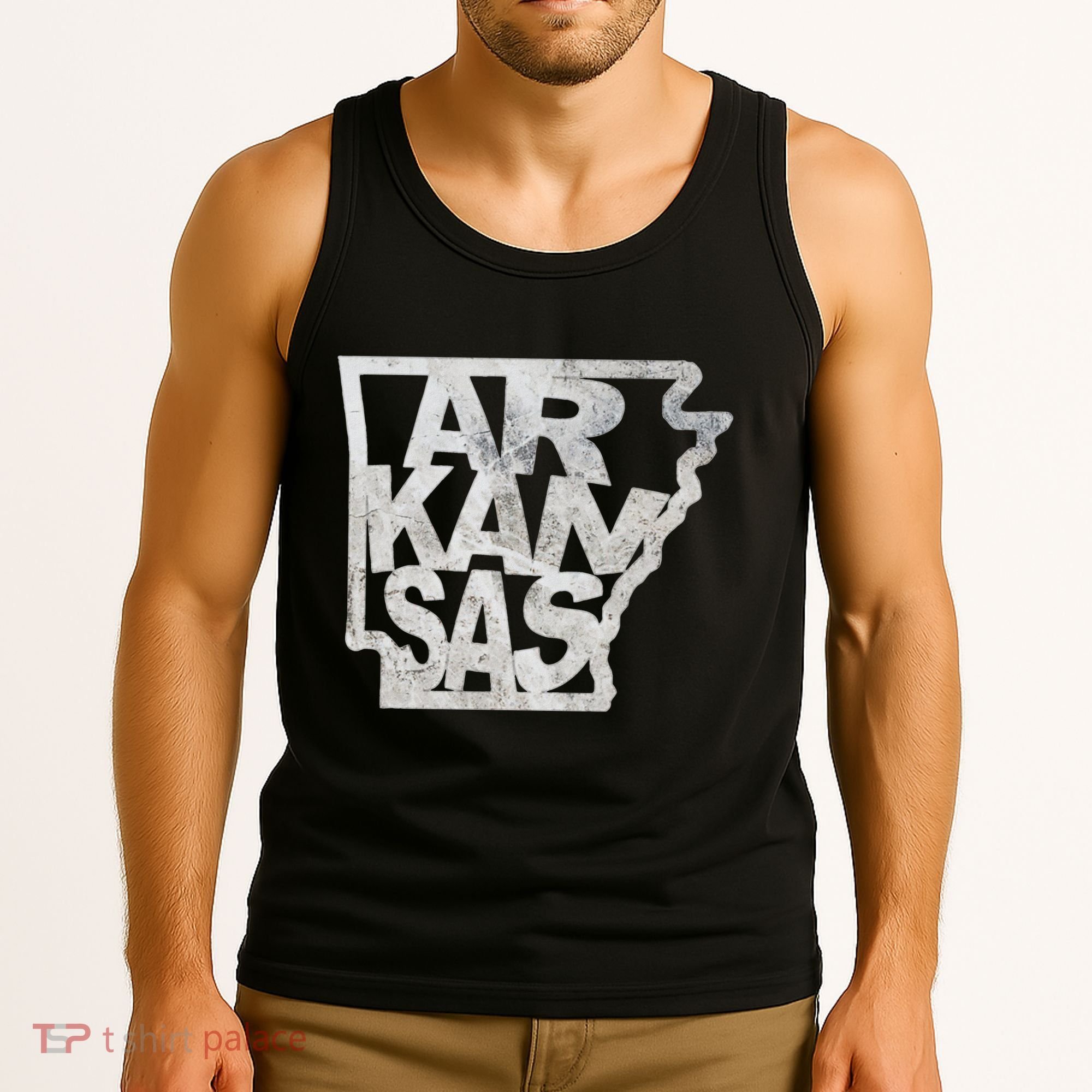 Arkansas Outline State Tank Top