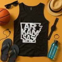 Arkansas Outline State Tank Top thumb 4