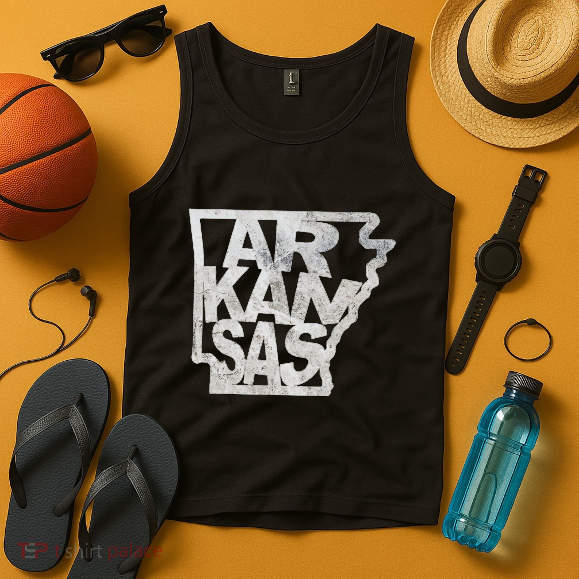 Arkansas Outline State Tank Top