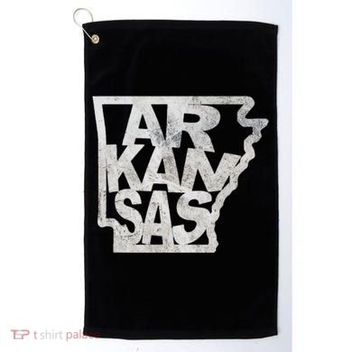 Arkansas Outline State Golf Towel