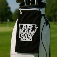 Arkansas Outline State Golf Towel thumb 2