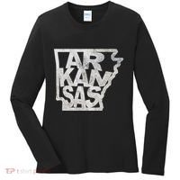 Arkansas Outline State Women's Long Sleeve Shirt thumb 0