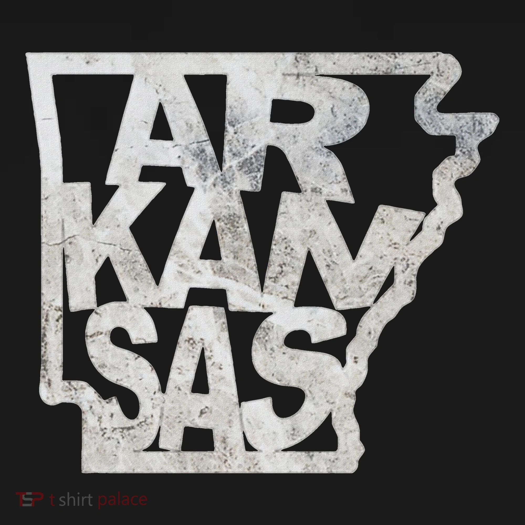 Arkansas Outline State Kids Long Sleeve Shirt