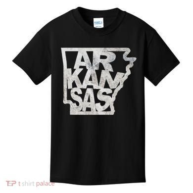 Arkansas Outline State Kids T-Shirt