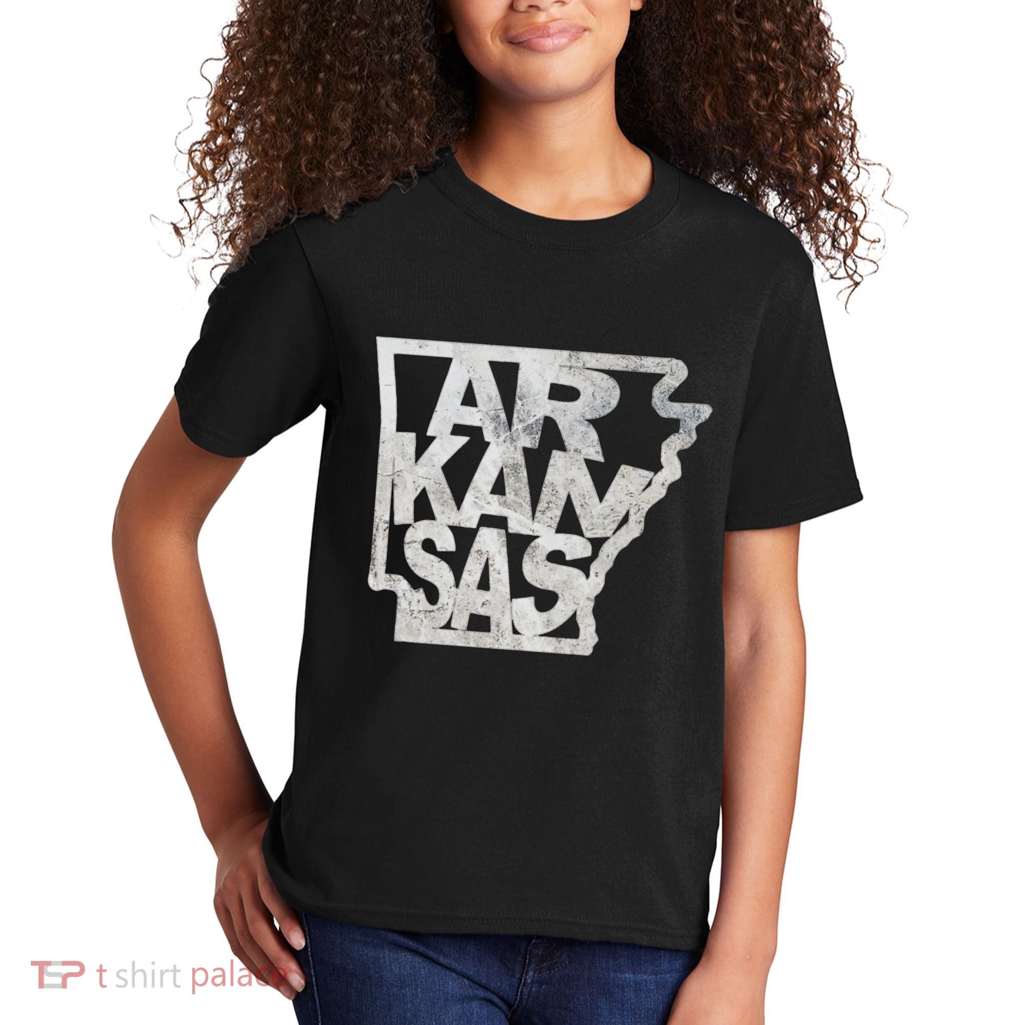 Arkansas Outline State Kids T-Shirt