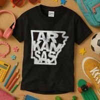 Arkansas Outline State Kids T-Shirt thumb 3