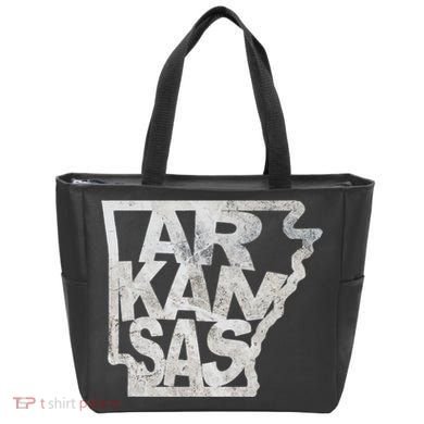 Arkansas Outline State Tote Bag
