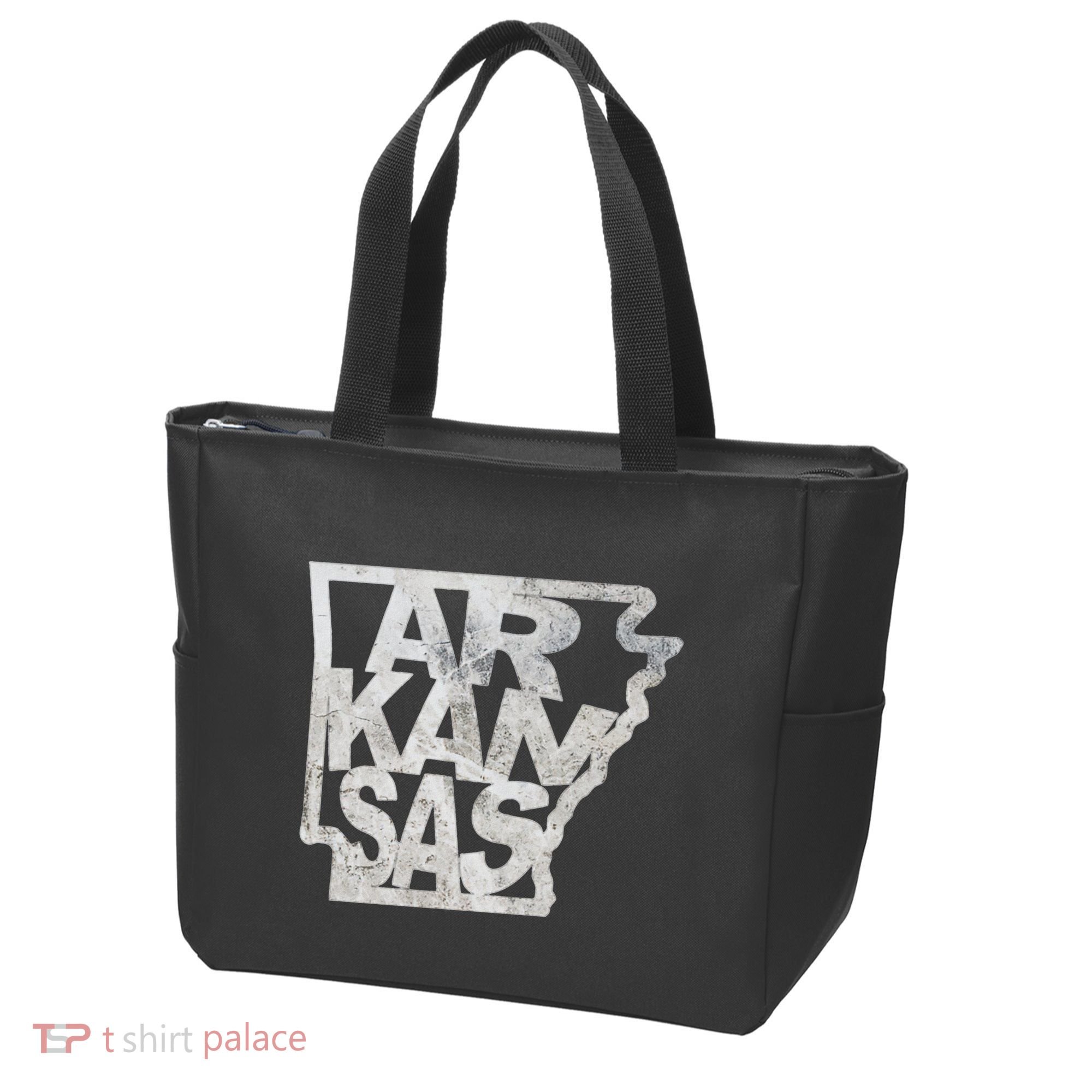 Arkansas Outline State Tote Bag