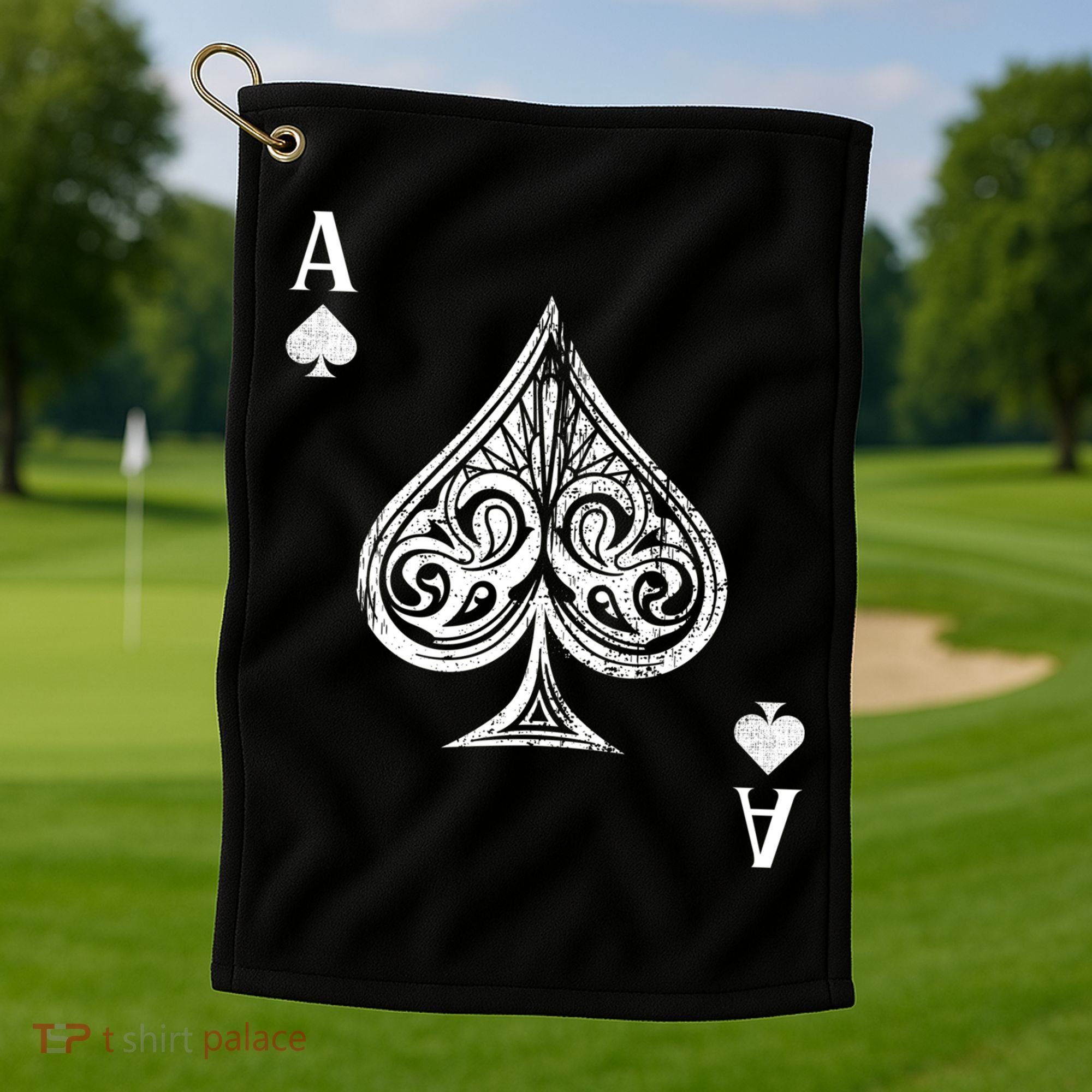 Ace Of Spades Great Gift Golf Towel