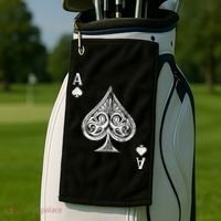 Ace Of Spades Great Gift Golf Towel thumb 2
