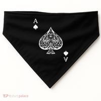 Ace Of Spades Costume Playing Card Costume Ace Spade USA-Made Doggie Bandana thumb 0