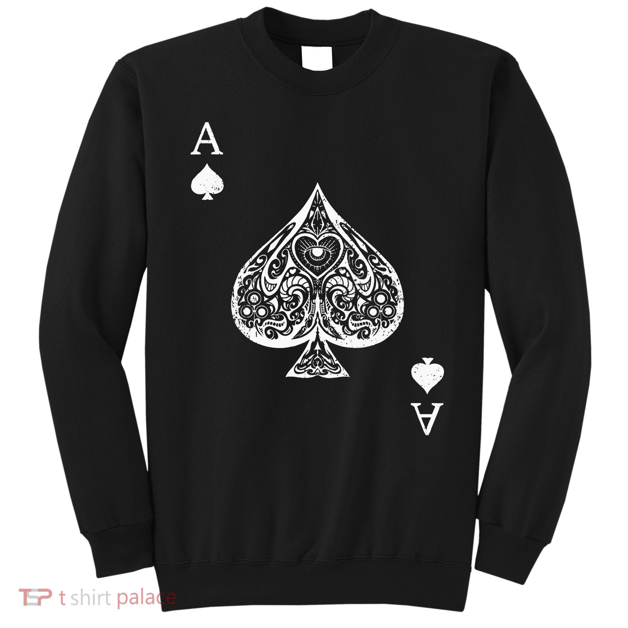 Ace Of Spades Costume Playing Card Costume Ace Spade Sweatshirt