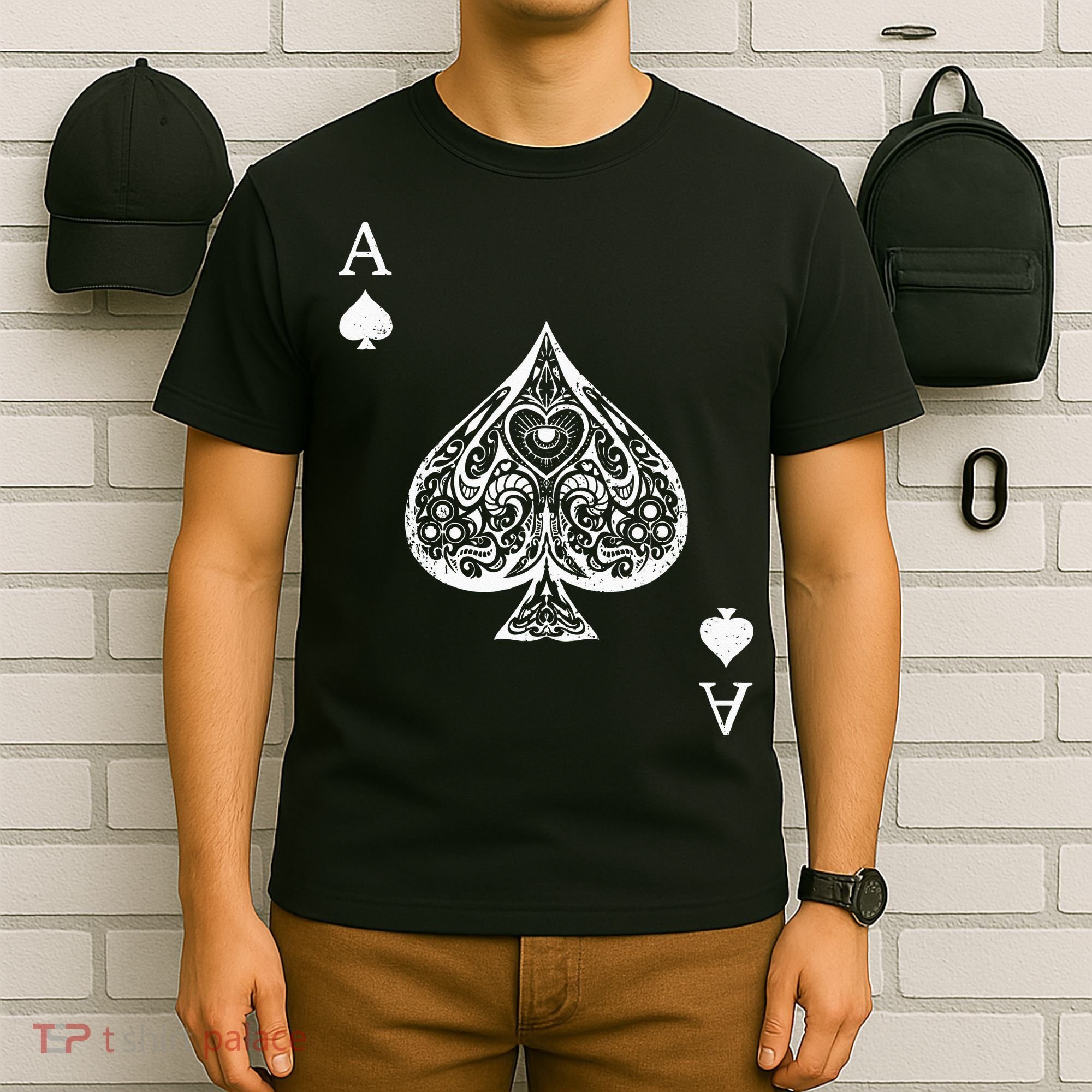 Ace Of Spades Costume Playing Card Costume Ace Spade T-Shirt