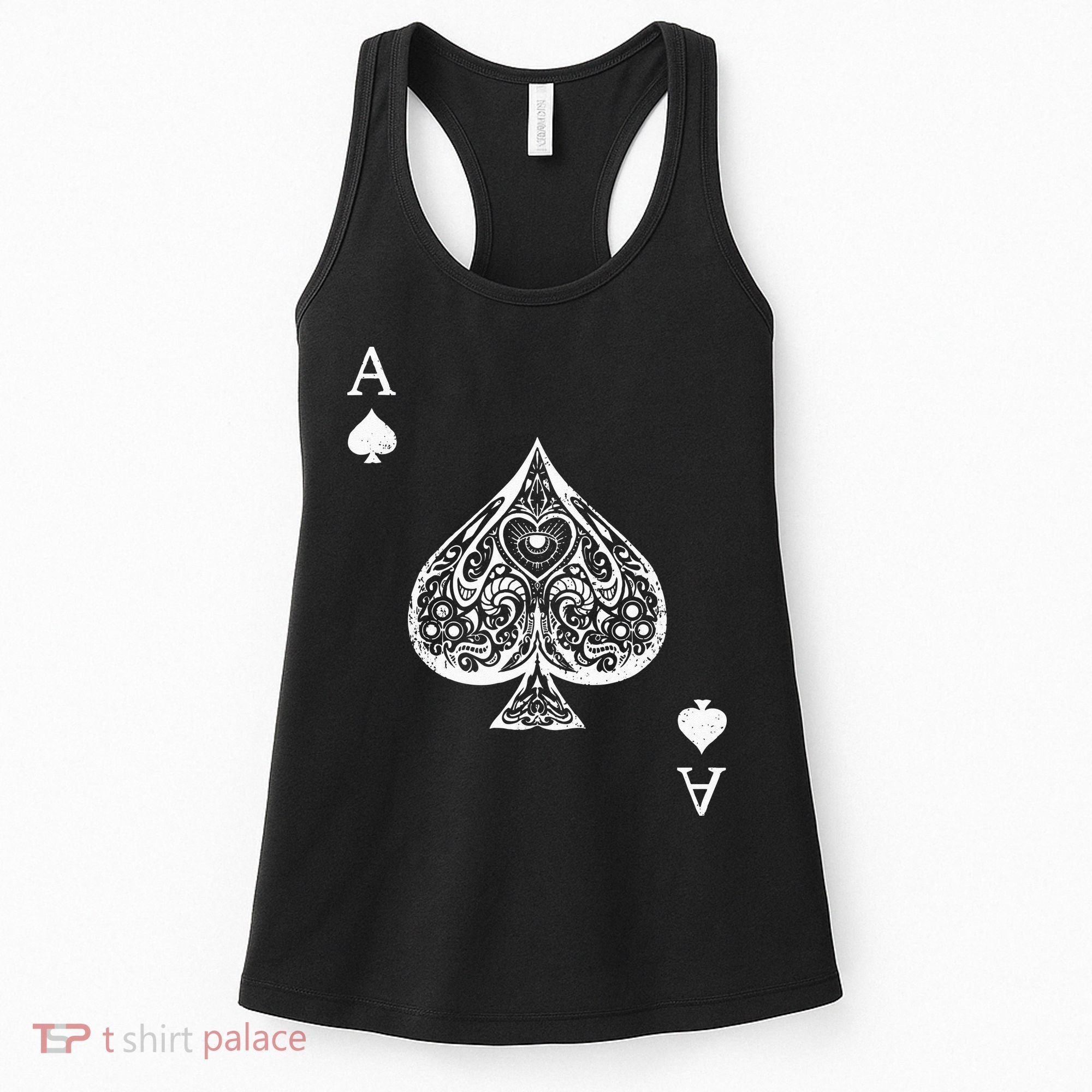 Ace Of Spades Costume Playing Card Costume Ace Spade Women's Tank Top