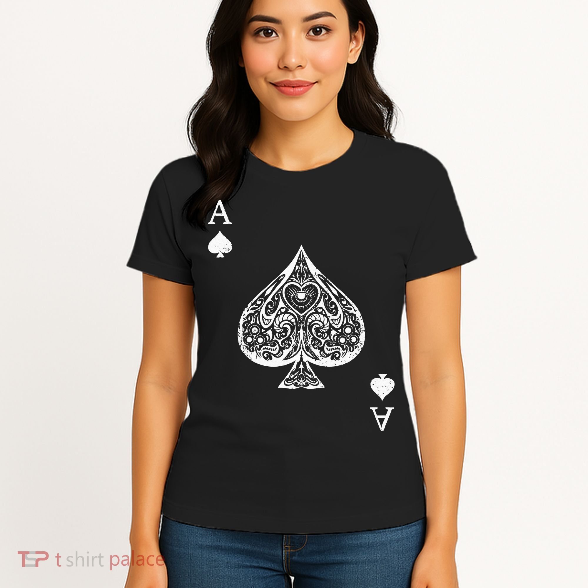 Ace Of Spades Costume Playing Card Costume Ace Spade Women's T-Shirt