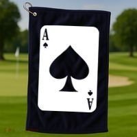 Ace Of Spades Golf Towel thumb 1