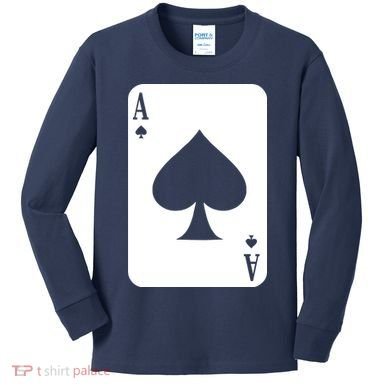 Ace Of Spades Kids Long Sleeve Shirt