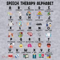 Abc Of Speech Therapy Alphabet Speech Language Pathologist Women's Sweatshirt thumb 2