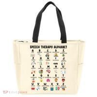 Abc Of Speech Therapy Alphabet Speech Language Pathologist Tote Bag thumb 0