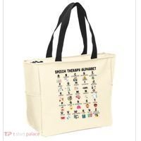 Abc Of Speech Therapy Alphabet Speech Language Pathologist Tote Bag thumb 2