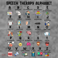 Abc Of Speech Therapy Alphabet Speech Language Pathologist Toddler Hoodie thumb 2