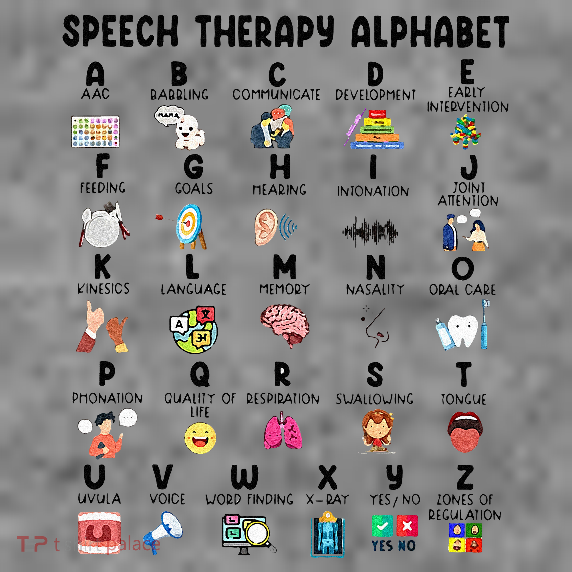 Abc Of Speech Therapy Alphabet Speech Language Pathologist Toddler Hoodie