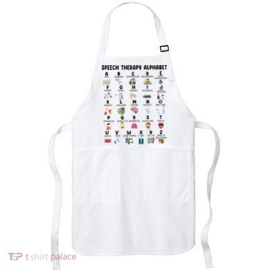 Abc Of Speech Therapy Alphabet Speech Language Pathologist Apron