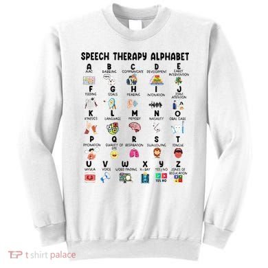 Abc Of Speech Therapy Alphabet Speech Language Pathologist Sweatshirt