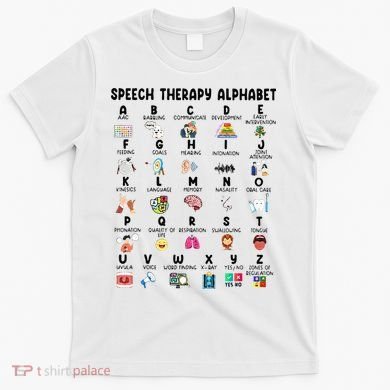 Abc Of Speech Therapy Alphabet Speech Language Pathologist T-Shirt