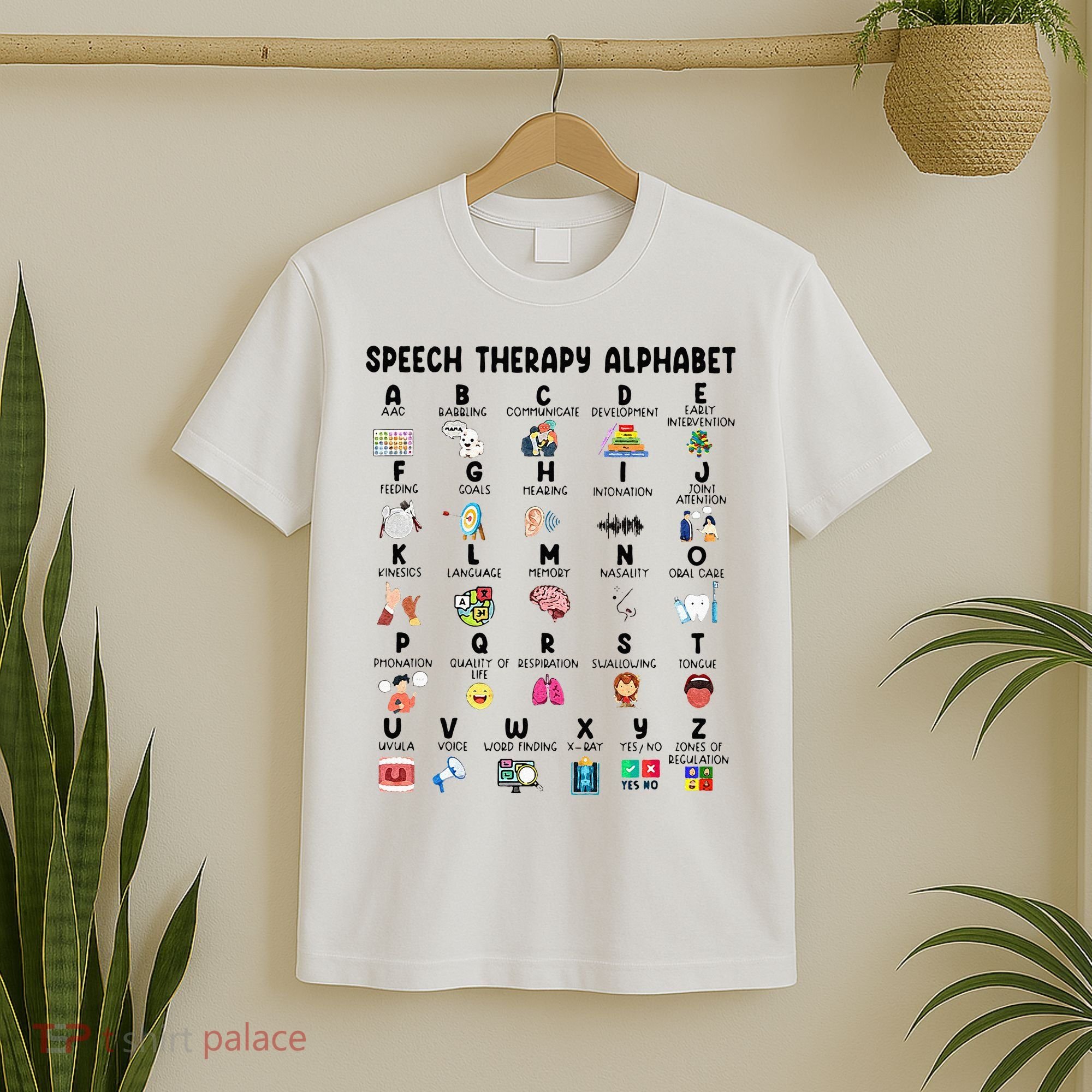 Abc Of Speech Therapy Alphabet Speech Language Pathologist T-Shirt