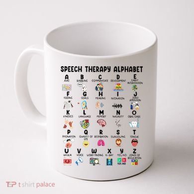 Abc Of Speech Therapy Alphabet Speech Language Pathologist Coffee Mug