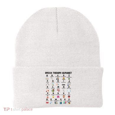 Abc Of Speech Therapy Alphabet Speech Language Pathologist Beanie