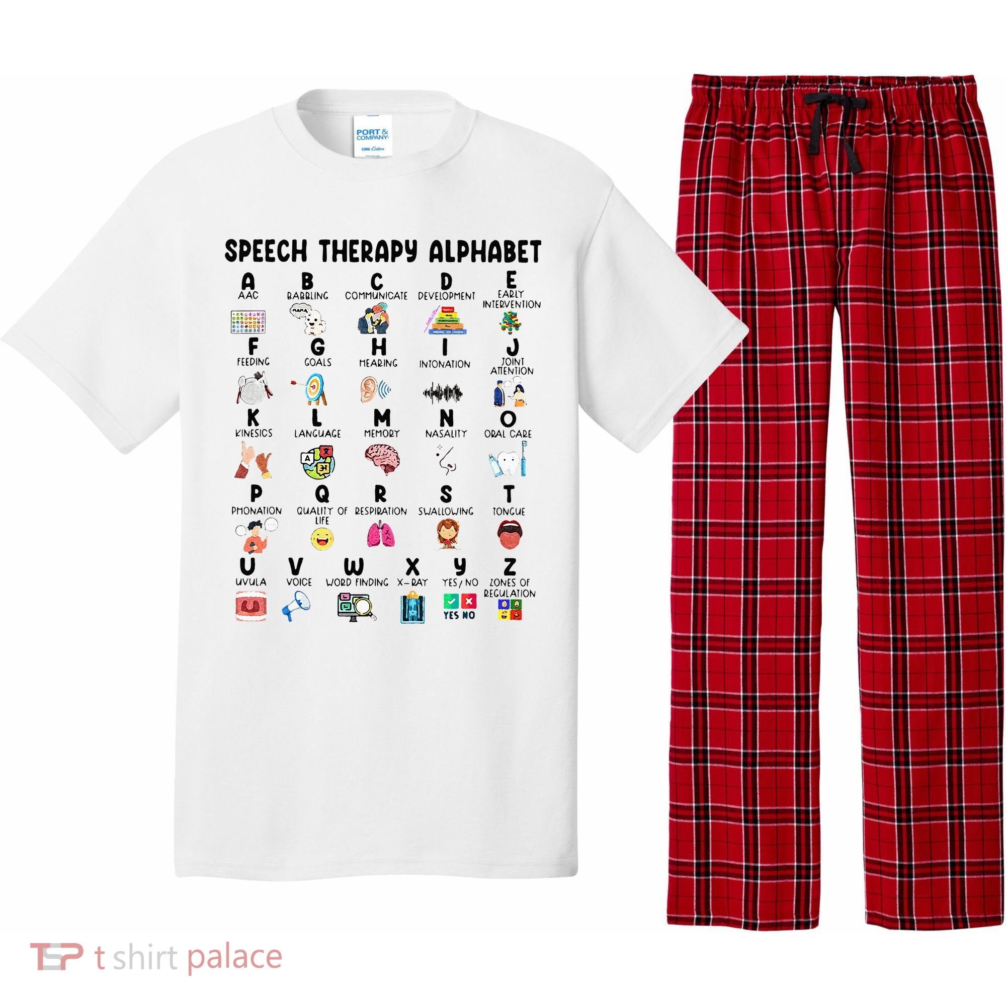 Abc Of Speech Therapy Alphabet Speech Language Pathologist Pajama Set