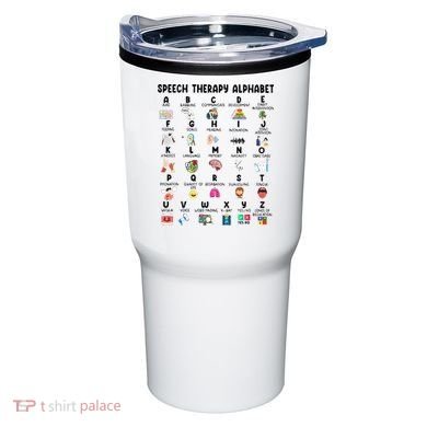 Abc Of Speech Therapy Alphabet Speech Language Pathologist Tumbler