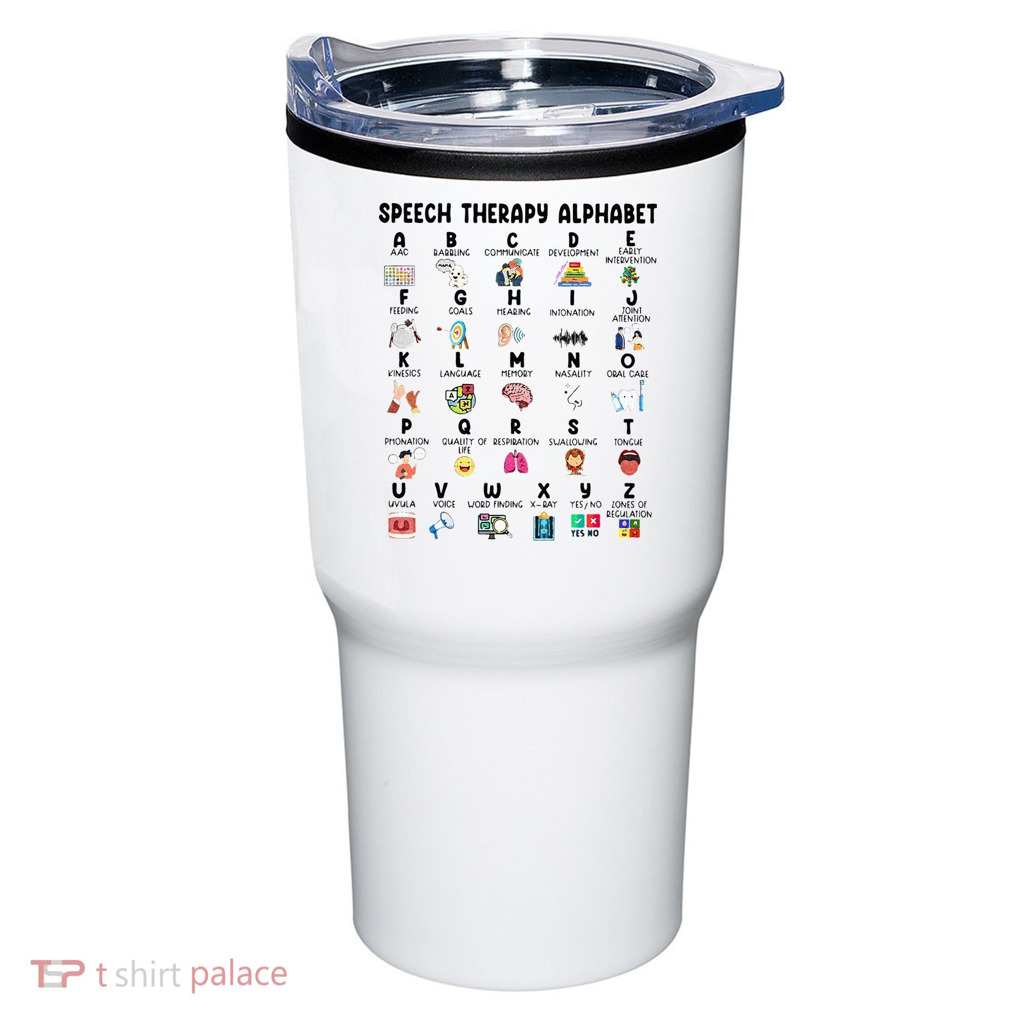 Abc Of Speech Therapy Alphabet Speech Language Pathologist Tumbler