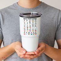 Abc Of Speech Therapy Alphabet Speech Language Pathologist Tumbler thumb 2